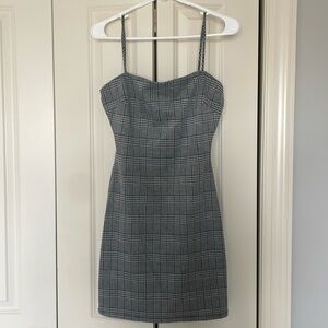 Windsor plaid spaghetti straped dress